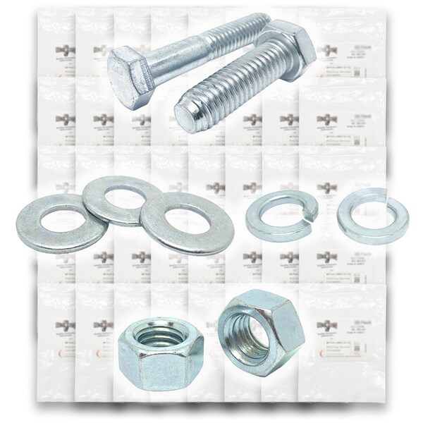 Boltsandnuts.Com Metric Class 10.9 Coarse Hex Cap Screws, Hex Nuts, Flat & Lock Washers - 2011 PCS Assortment Kit #314 - main